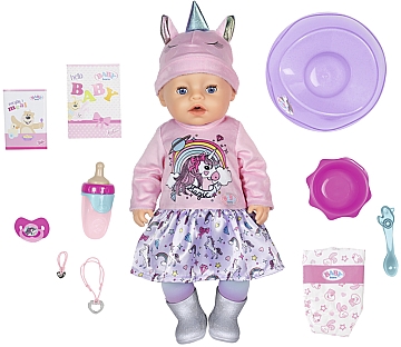 

Кукла серии "Нежные объятия" Очаровательный единорог, 43 см - Baby Born Zapf Creation (20-946839)