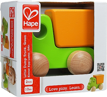 

Деревянная игрушка "Маленький самосвал", зеленый - Hape (20-415271)
