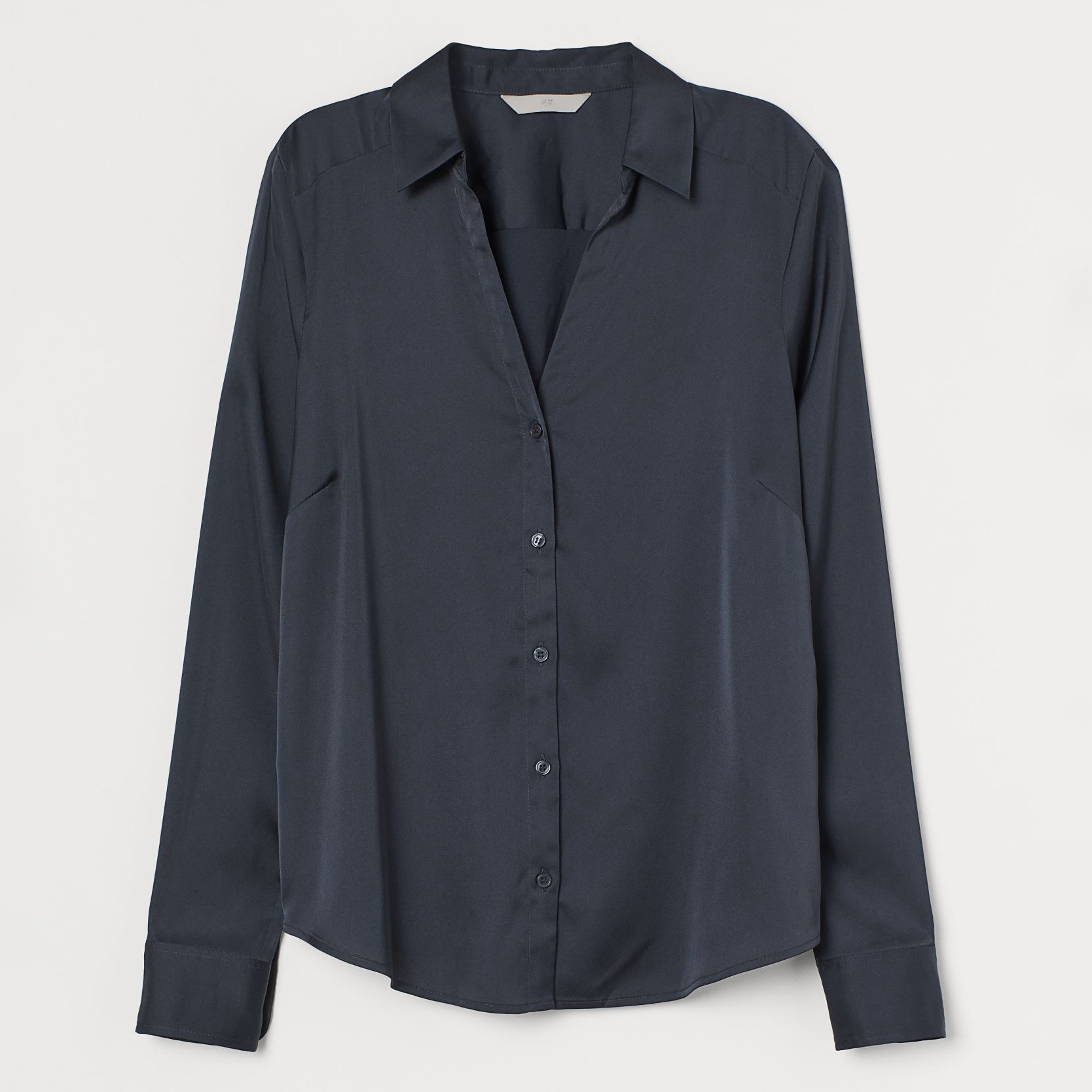 

Блузка H&M 7628462sm  Темно-синяя, Блузка H&M 7628462sm 34 Темно-синяя