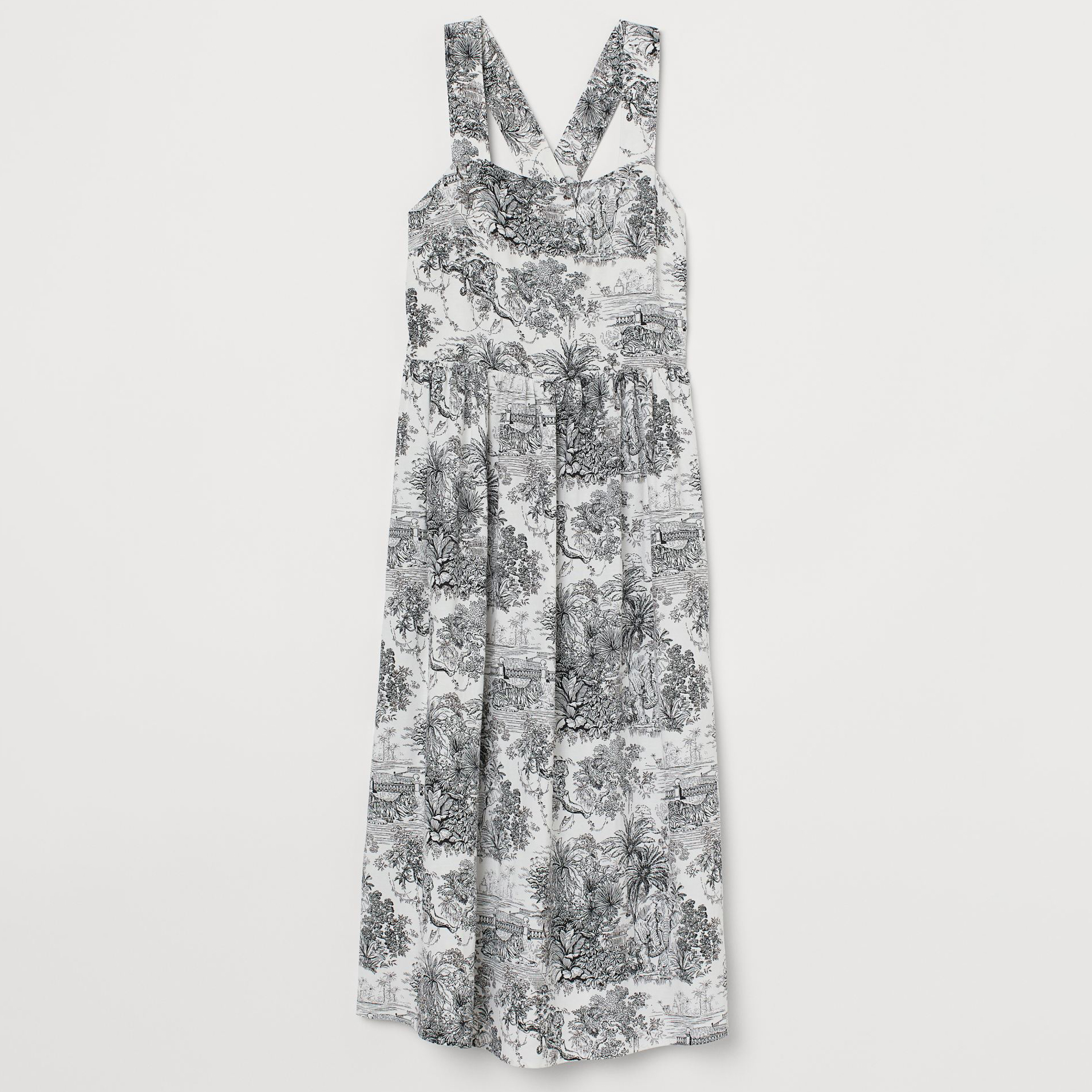 

Сарафан H&M 7738970sdm 40 Черный с белым