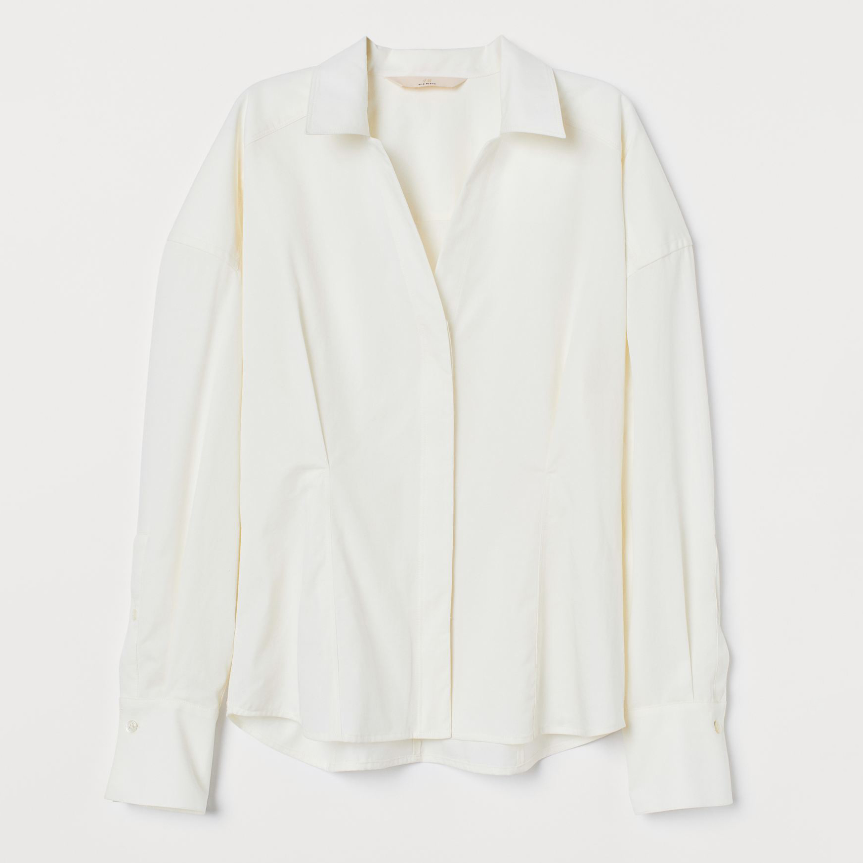 

Рубашка H&M 8449701sm  Молочная, Рубашка H&M 8449701sm 46 Молочная