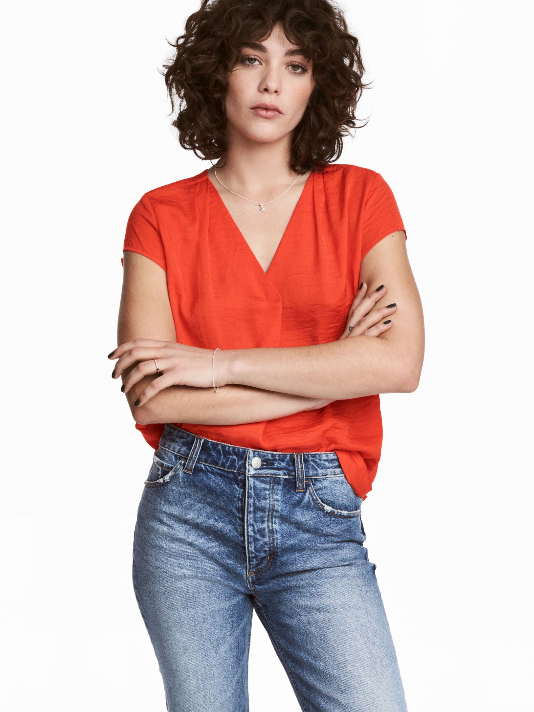 

Блузка H&M 4792055-ACVF 36 Красная