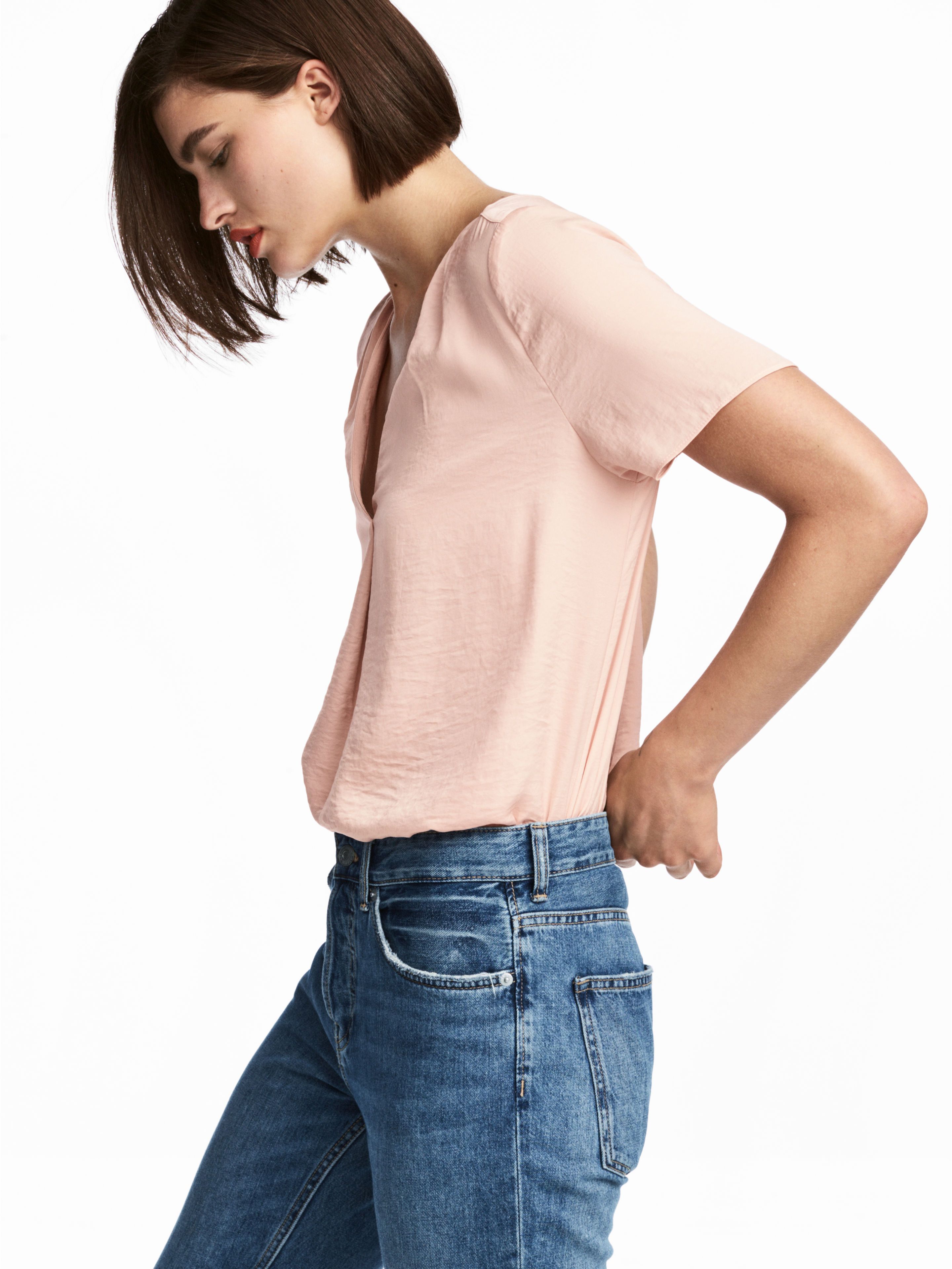 

Блузка H&M 5475706-ACWV 40 Светло-розовая
