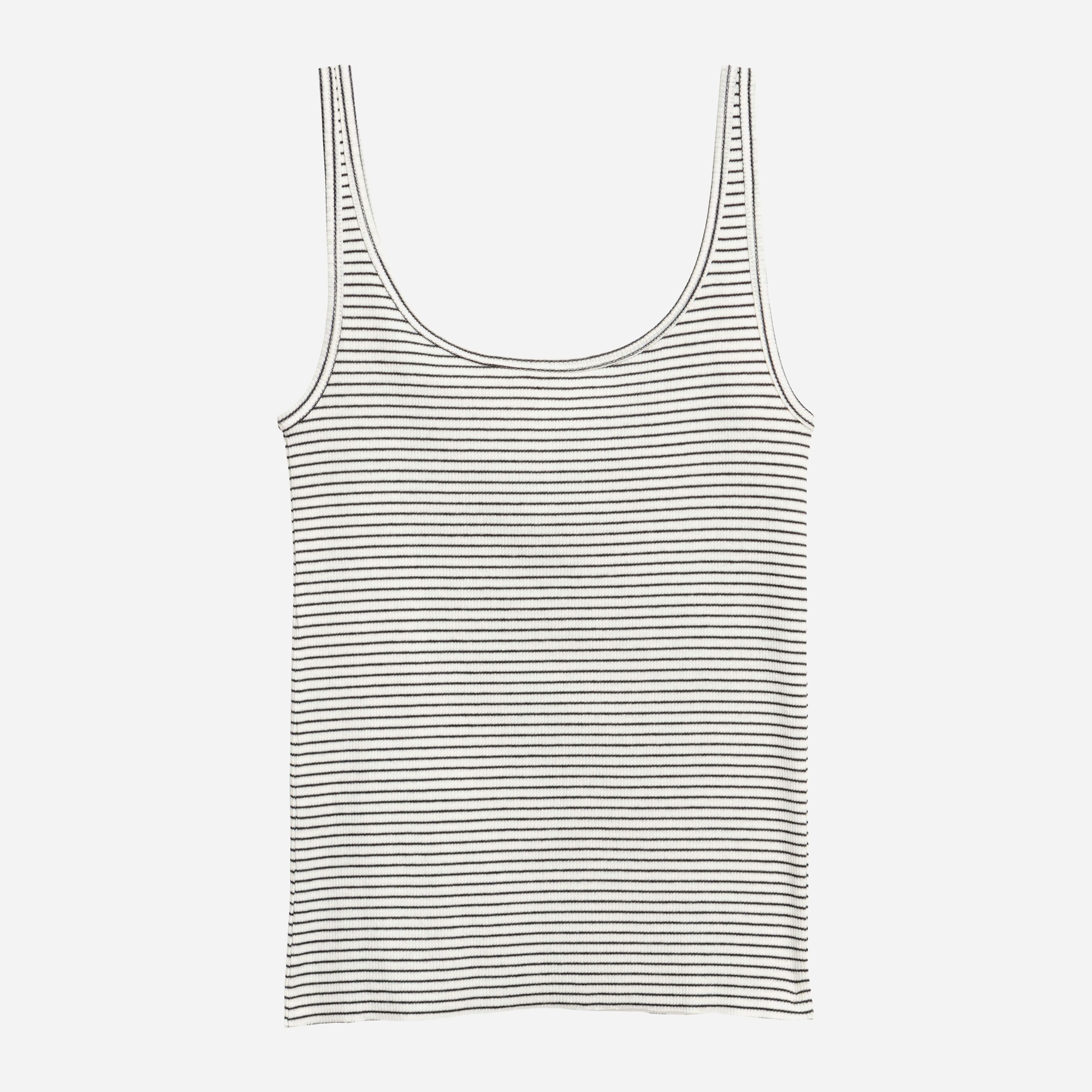 

Майка H&M 5669566-AATO S Белая с коричневым