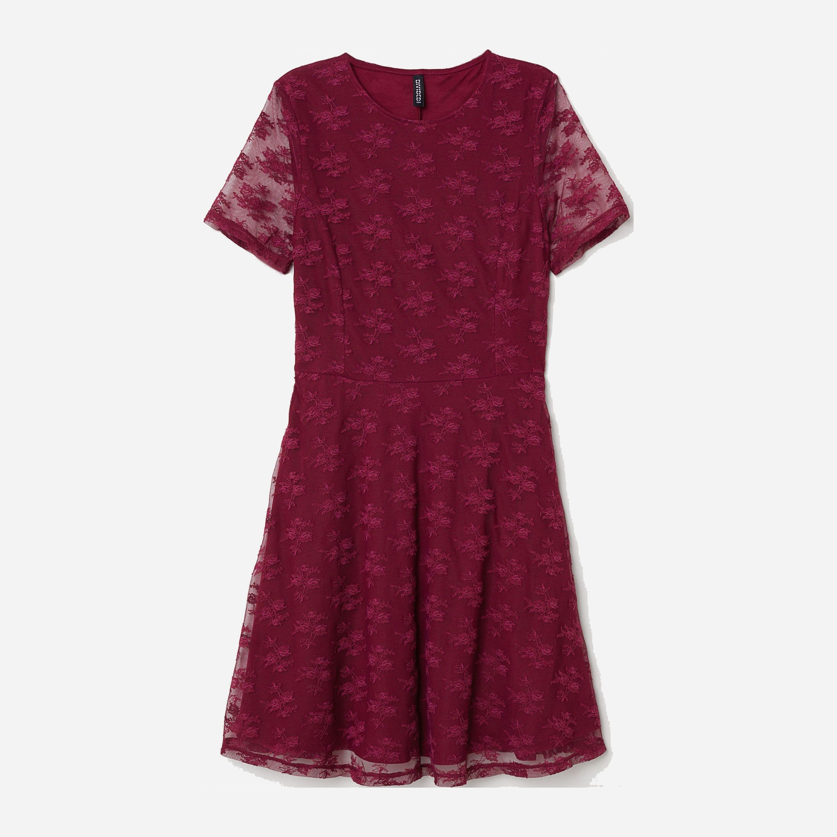 

Платье H&M 6181167-ACUK 38 Бордовое