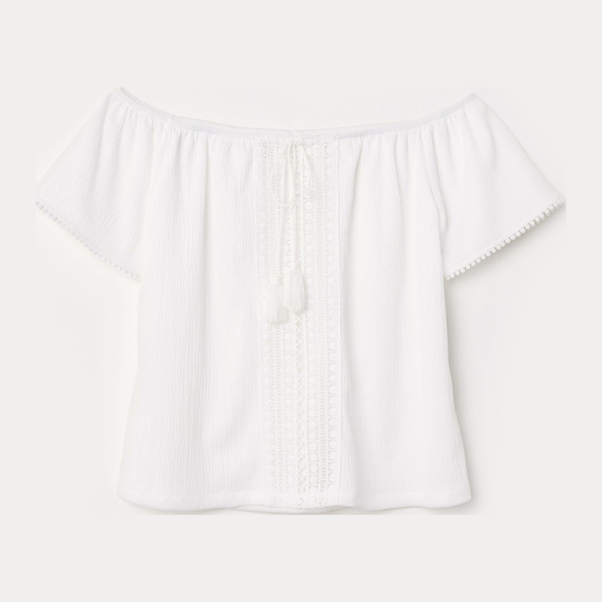 

Топ H&M 6422247-ACTS XS Белый