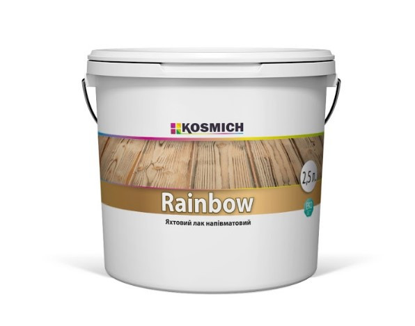 

Яхтный лак полуматовый на алкидной основе KOSMICH RAINBOW (2,.5 л)