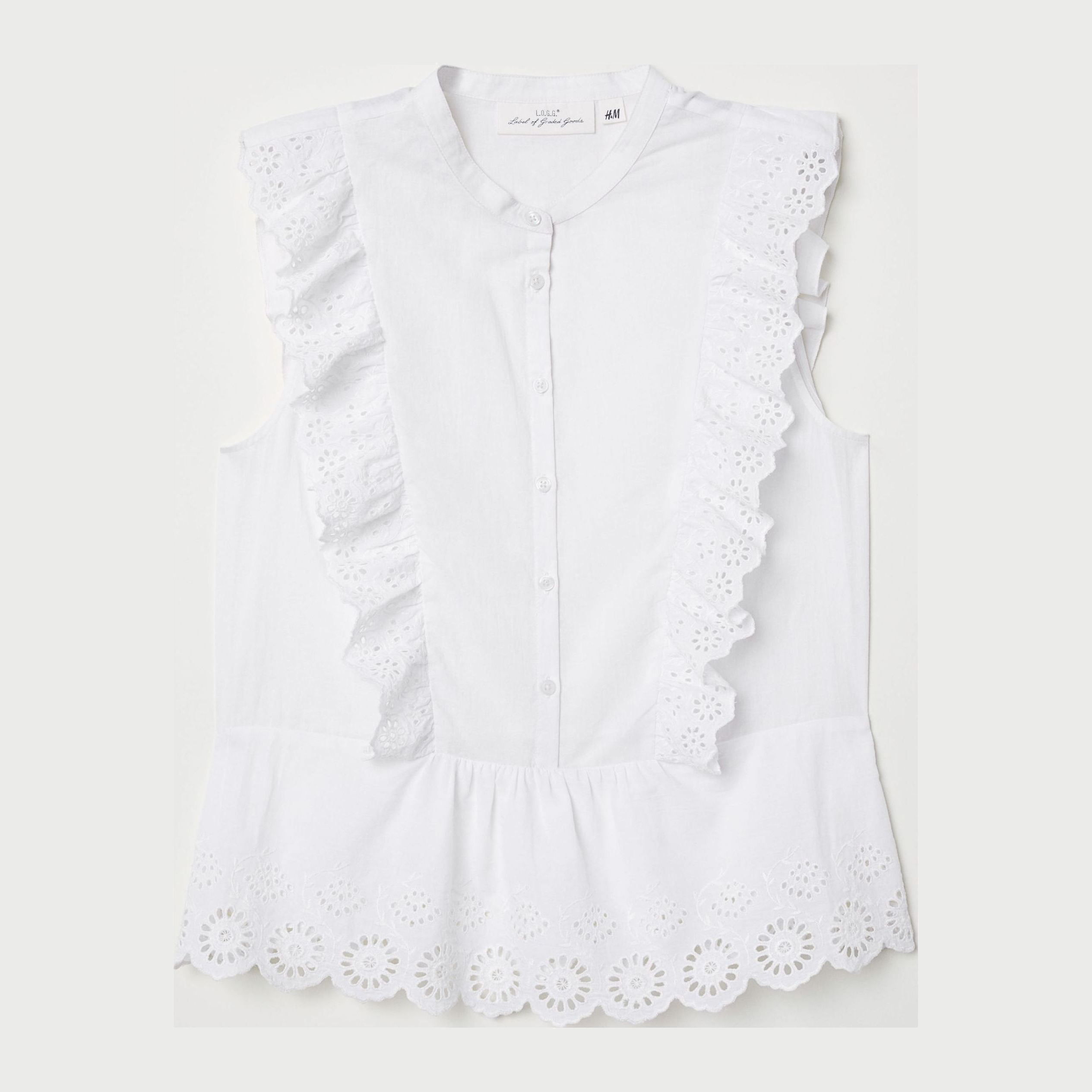 

Блузка H&M 6705078-ACTS 32 Белая