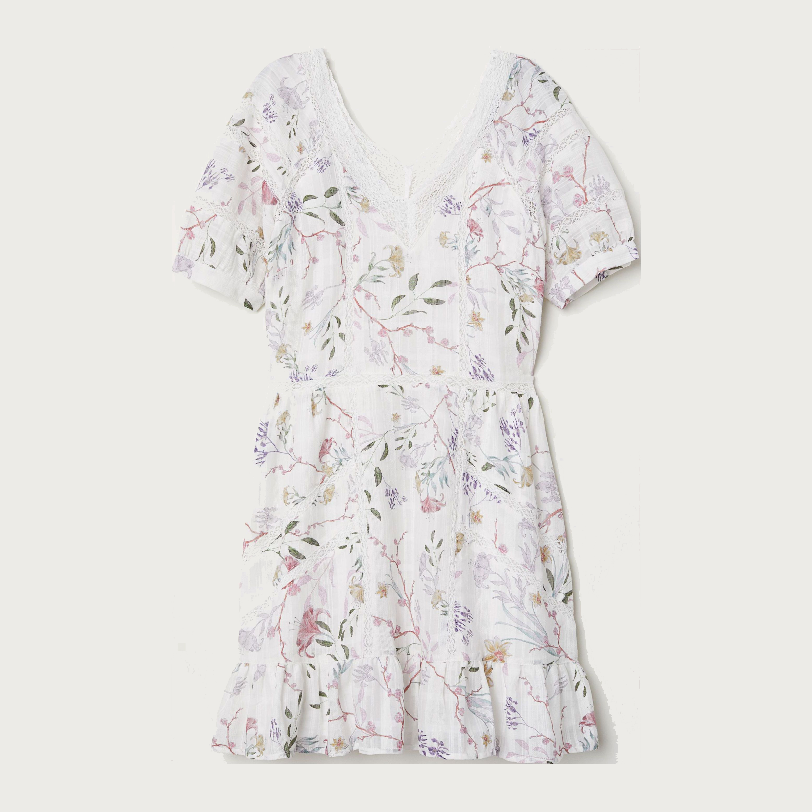 

Платье H&M 6716938-AAPB 38 Белое