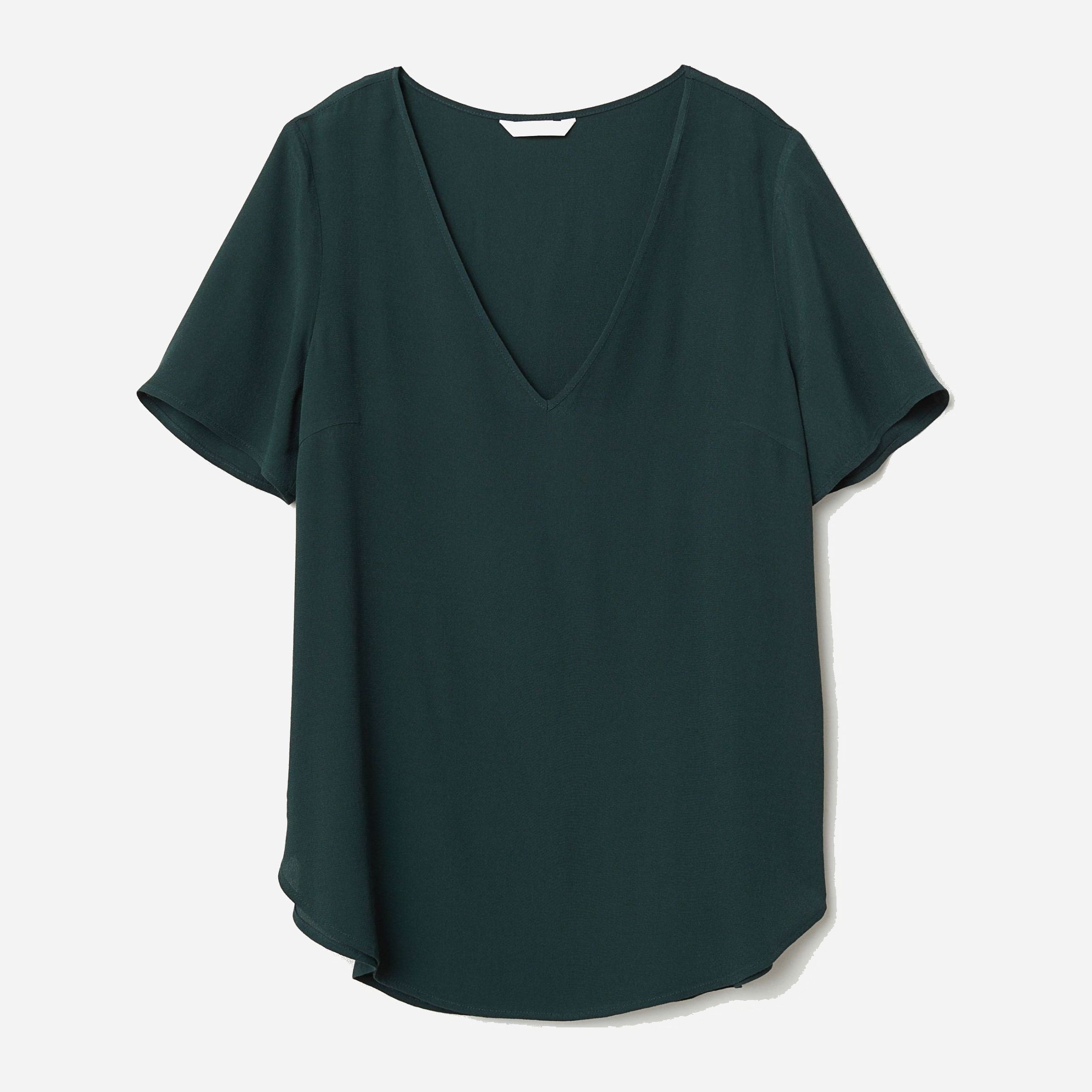 

Блузка H&M 6268138-ACUW 34 Темно-зеленая