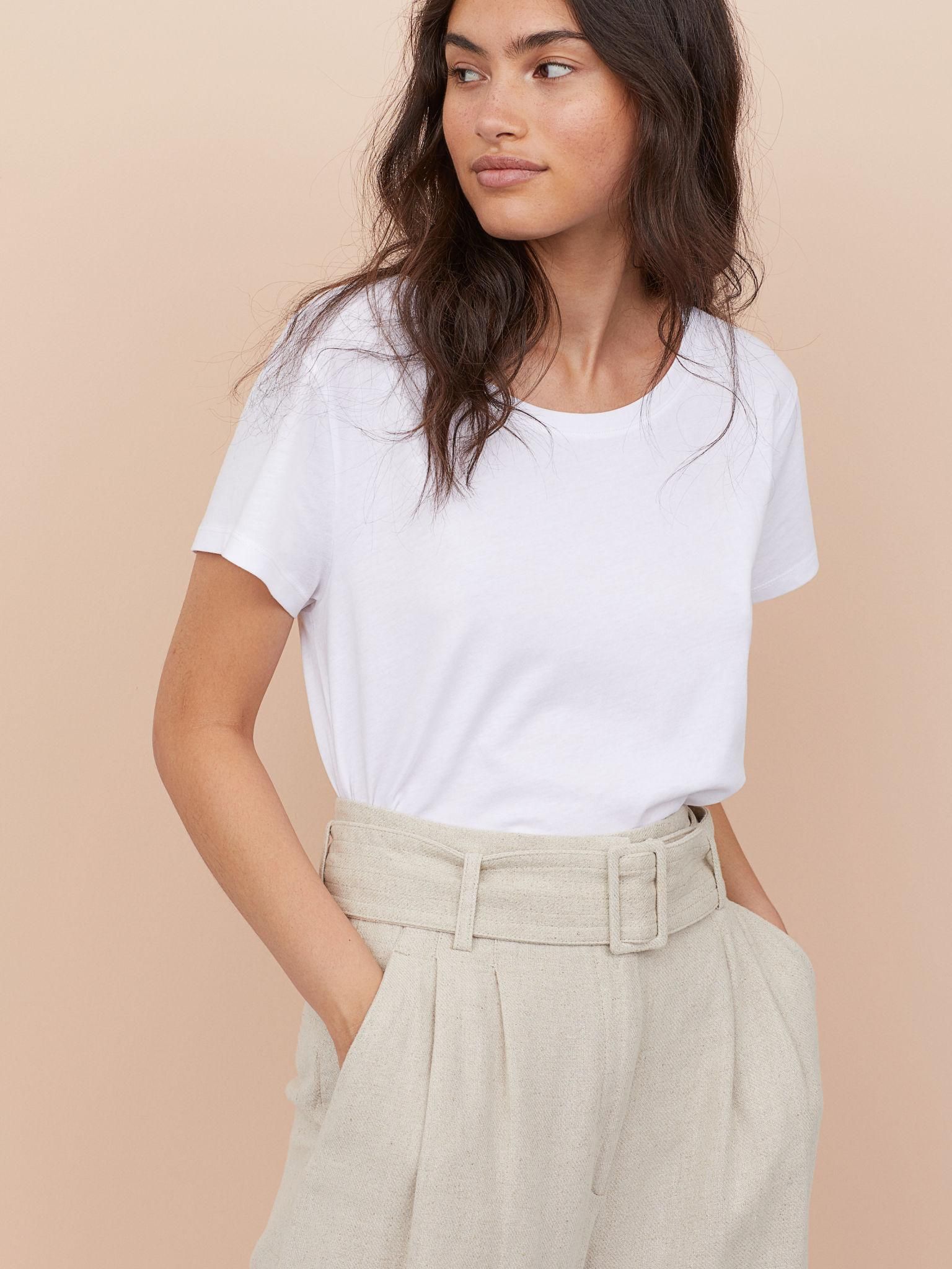 

Футболка H&M 7720050-ACTS XL Белая
