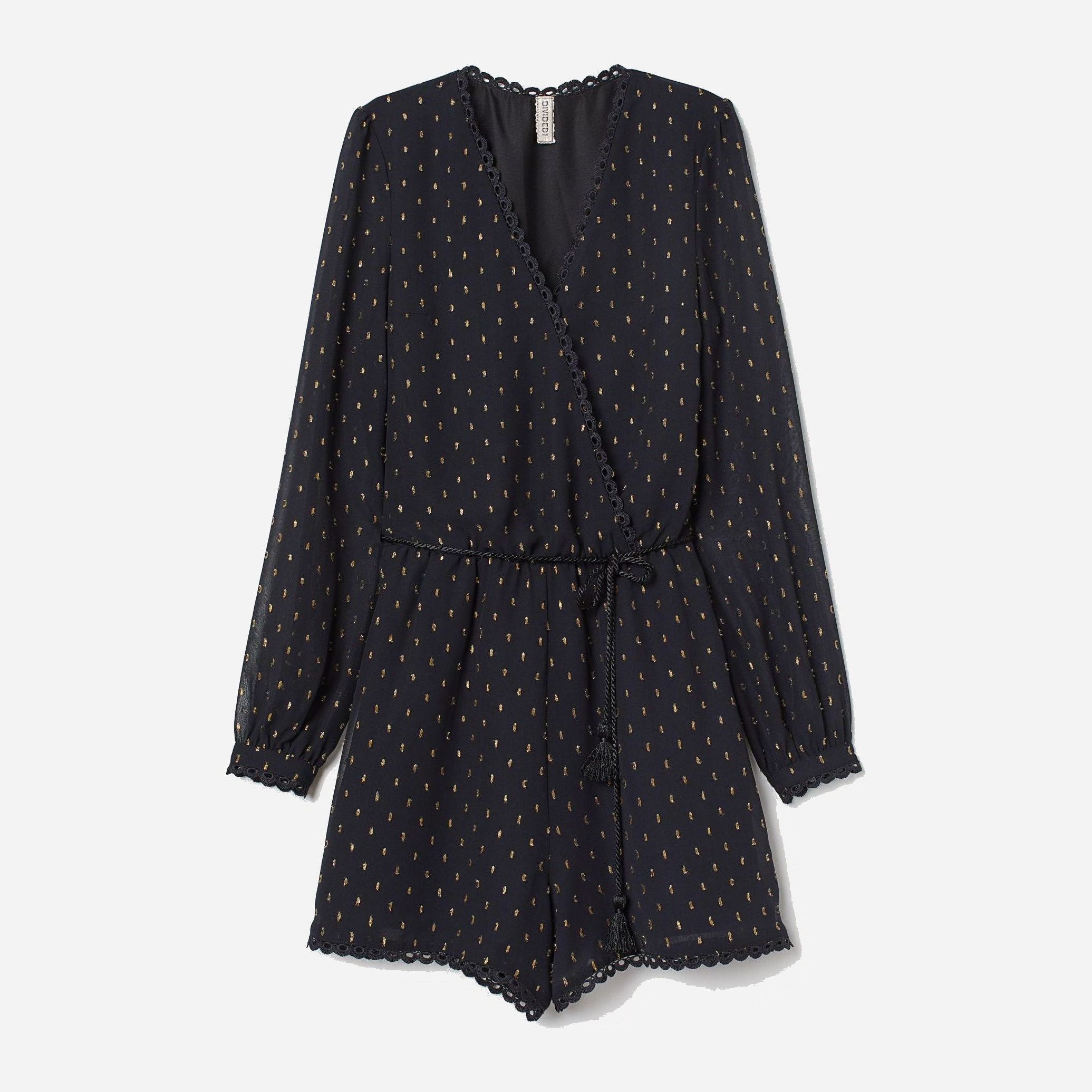 

Комбинезон H&M 7631599-ABHK 36 Черный с золотистым