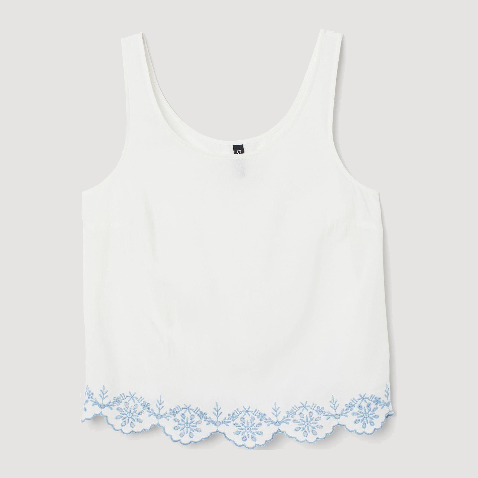 

Топ H&M 7193009-AAKC 36 Белый с голубым