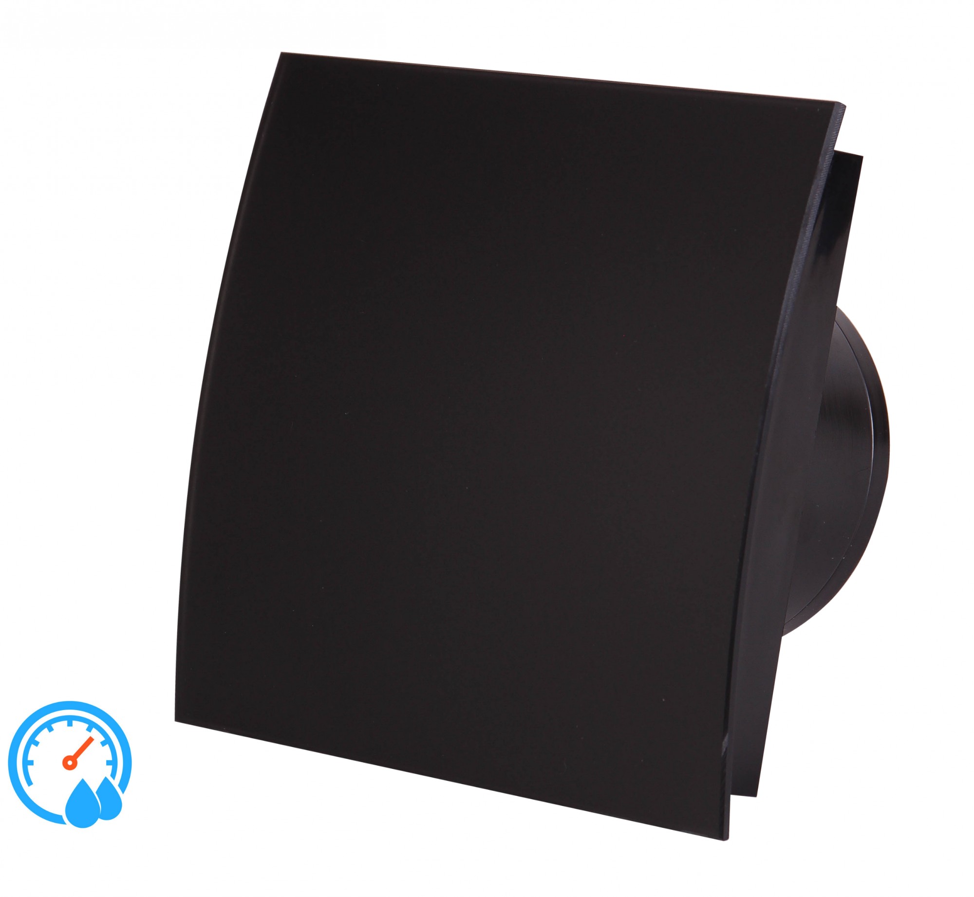 

Вытяжной вентилятор MMotors JSC MM-P HT 06 glass-black /105 m3 c таймером и датчиком влажности