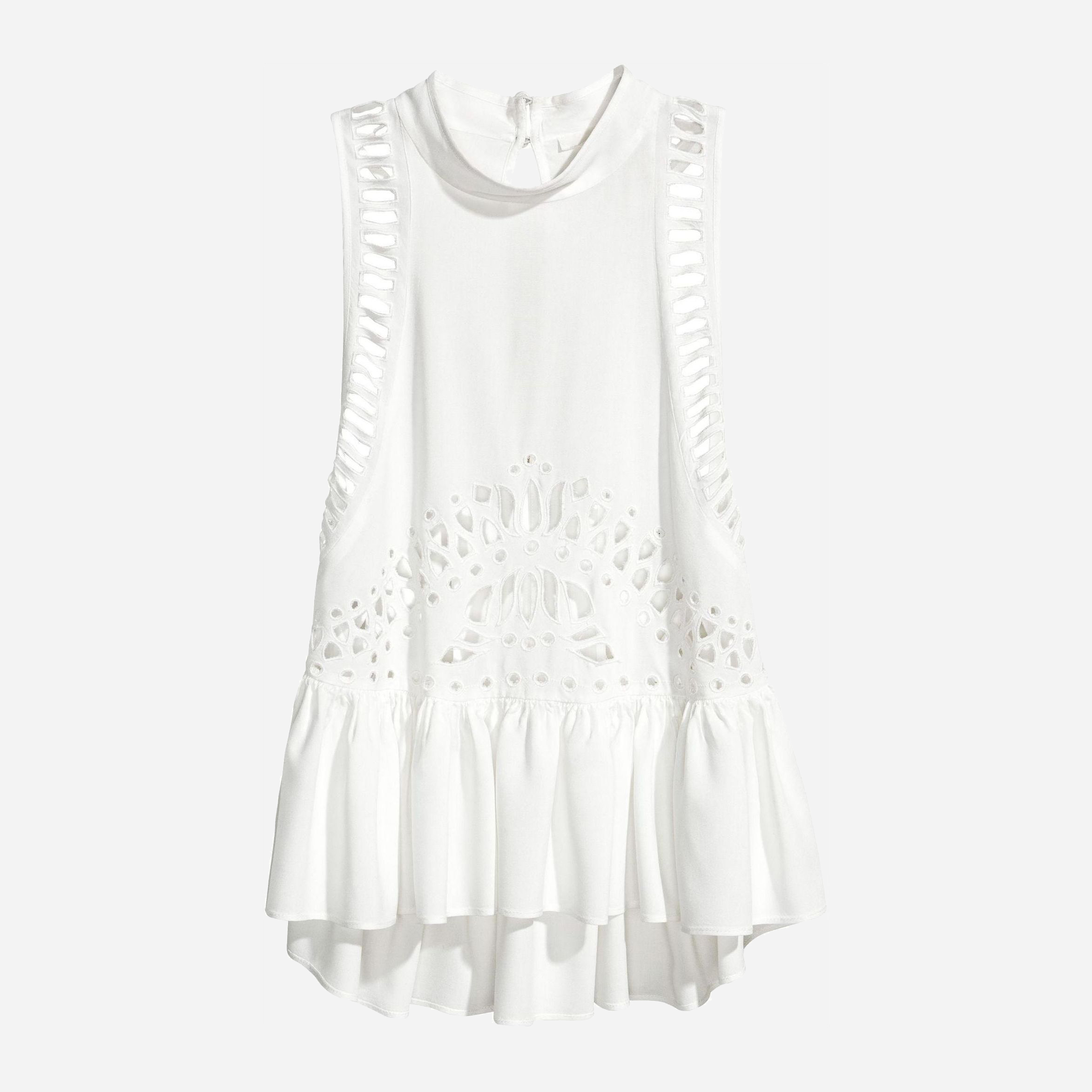 

Топ H&M 5487046-ACSD 40 Белый