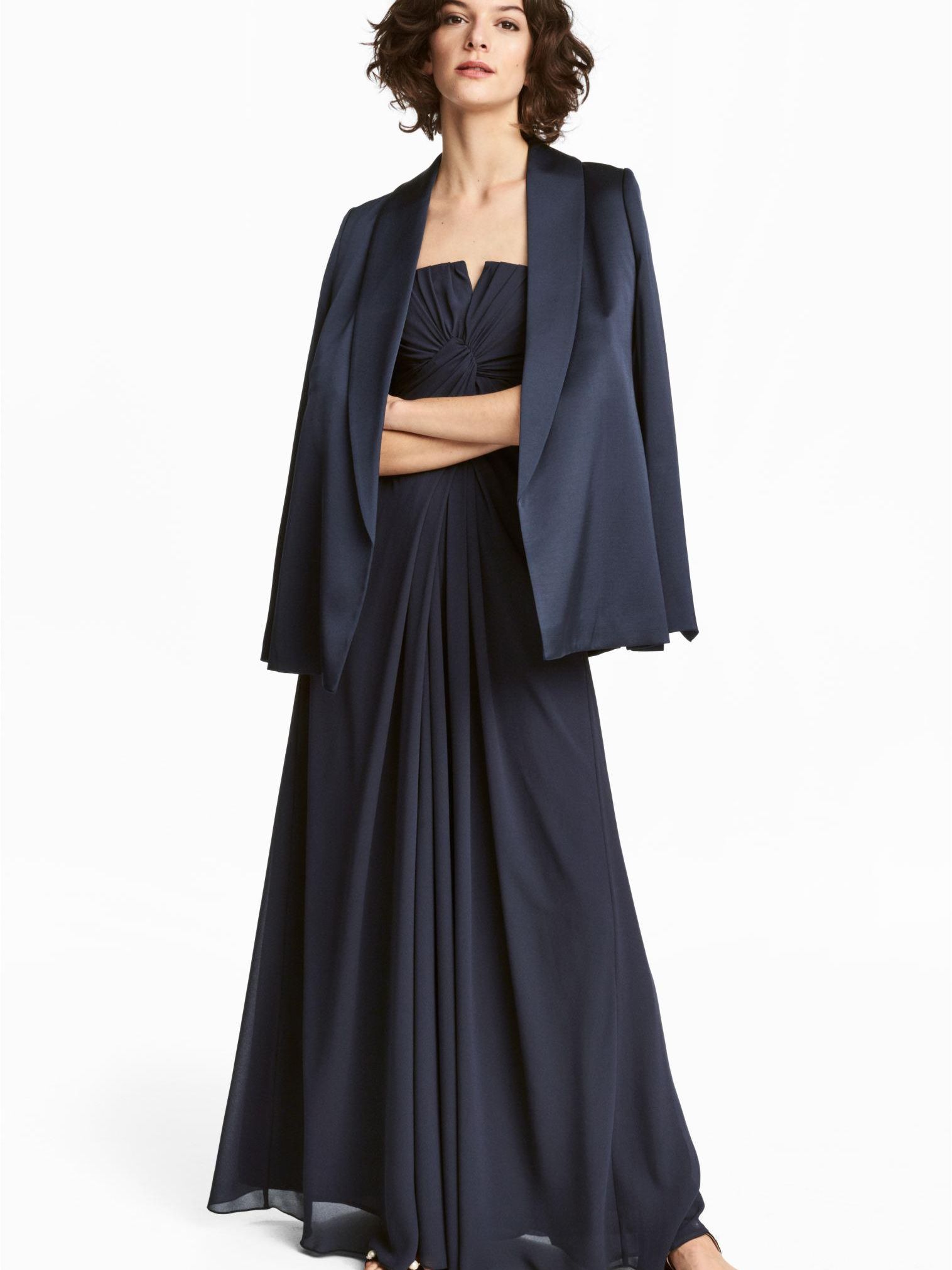 

Платье H&M 4810058-AAQJ 44 Темно-синее