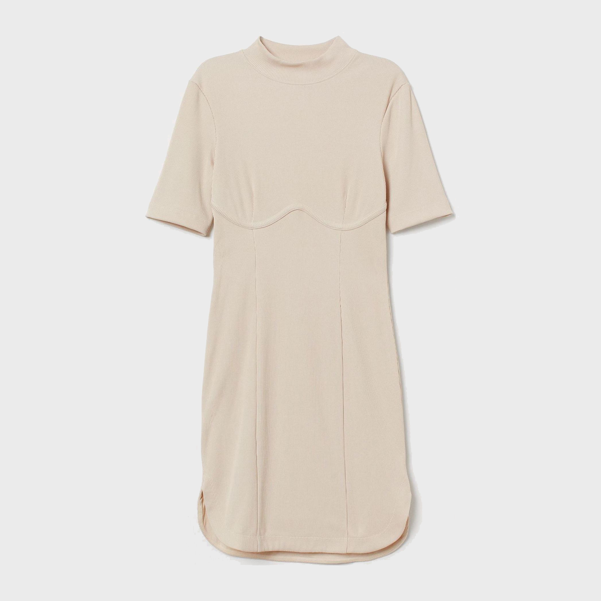 

Платье H&M 8163360-ACTQ L Бежевое