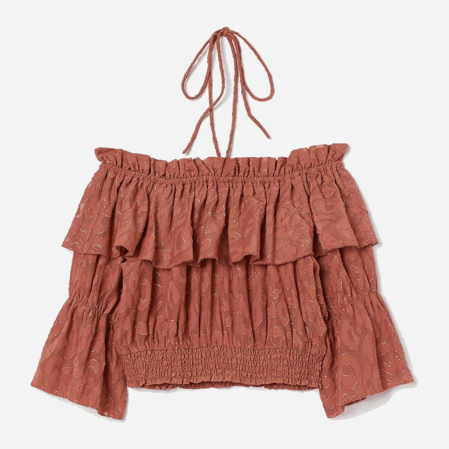 

Топ H&M 7598389-ACXY 36 Терракотовый