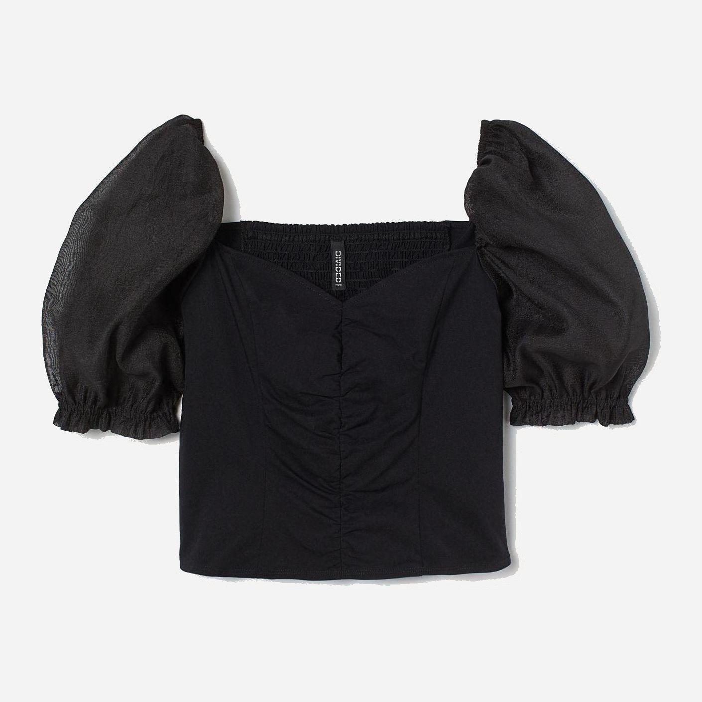 

Топ H&M 8629451-AAAD 34 Черный