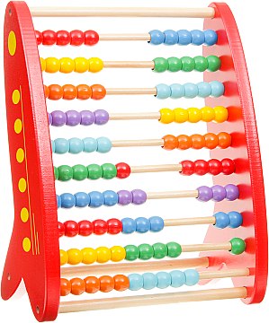 

Развивающая игрушка "Счеты", красная - Viga Toys (20-562911)