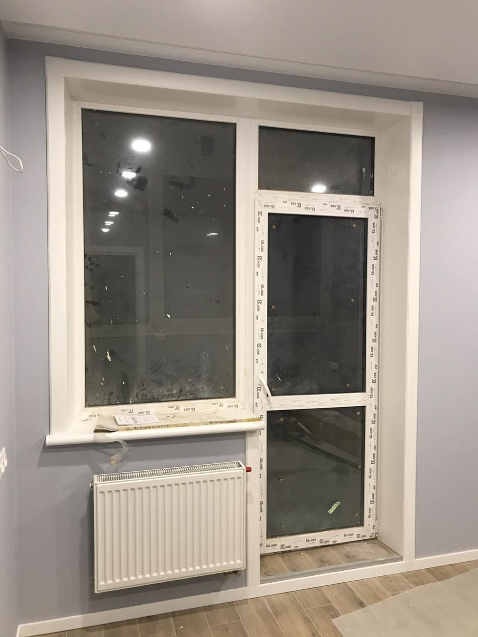 

Откосы на балконный блок Qunell К 250 2.25 х 2.25 м белые