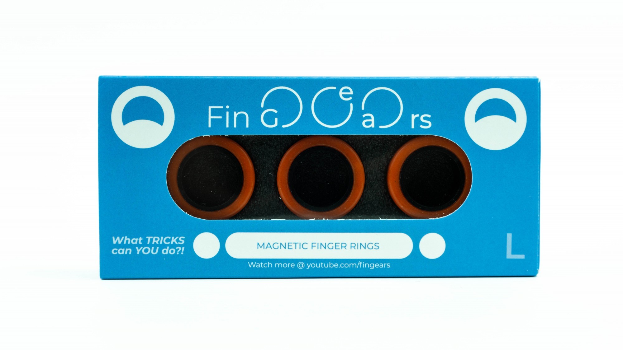 

Магнитные кольца FinGears Магнітні кільця Magnetic Rings Sets Size L Оранжево-Черный