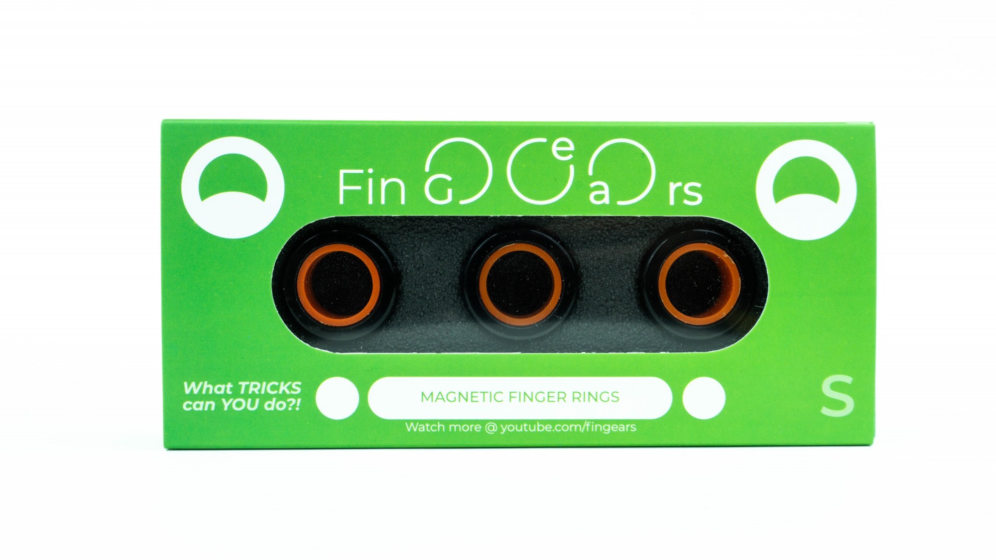 

Магнитные кольца FinGears Магнітні кільця Magnetic Rings Sets Size S Черно-Оранжевый