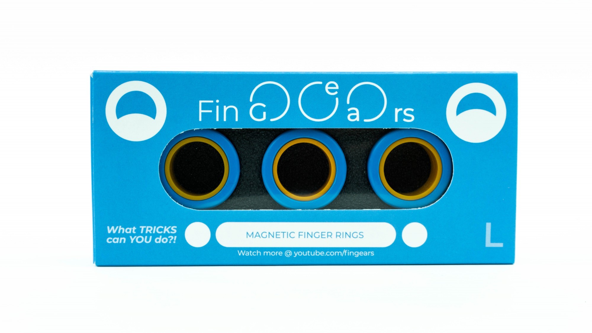 

Магнитные кольца FinGears Магнітні кільця Magnetic Rings Sets Size L Сине-Оранжевые