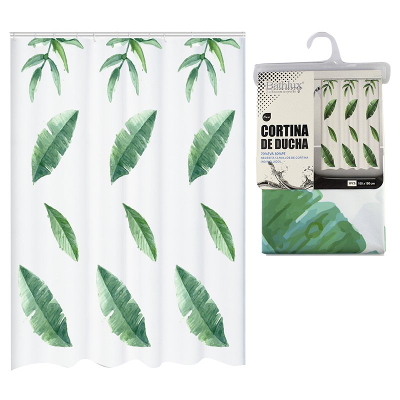 

Занавеска в ванную Bathlux Green Leaves 60527 SKL11-132638