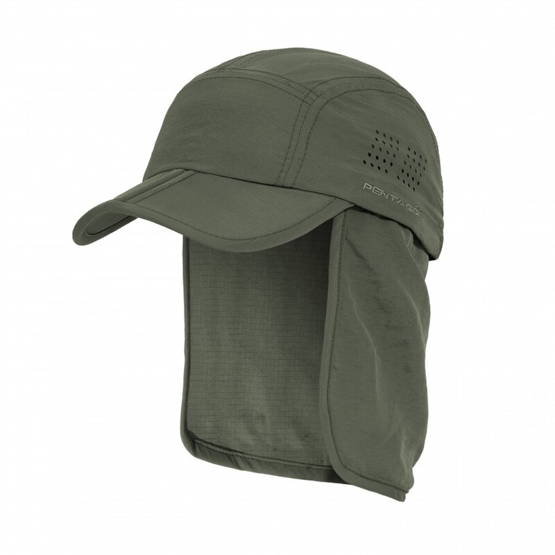 

Кепка с защитой шеи Pentagon Kalahari Cap K13034 Camo Green (Сіро-Зелений)