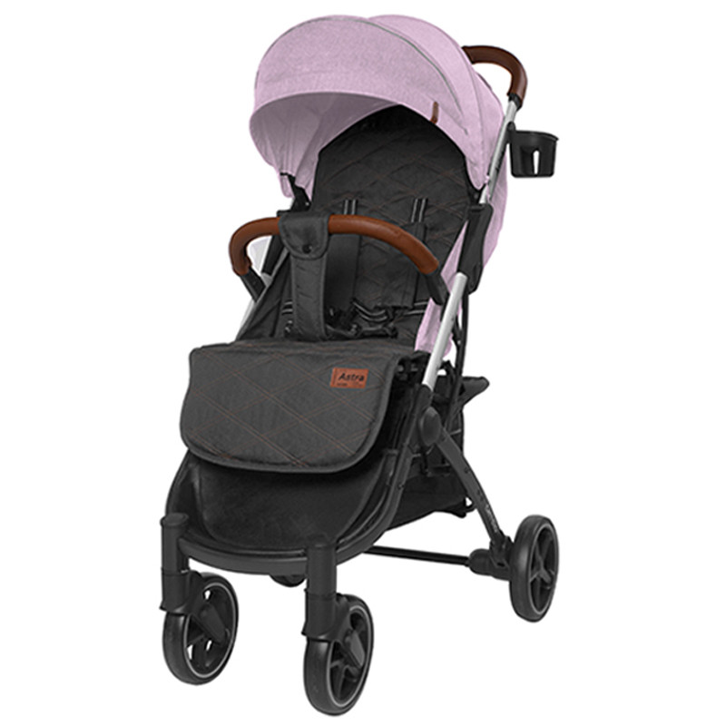 

Коляска прогулочная с амортизацией CARRELLO Astra CRL-5505 Apricot Pink +дождевик S