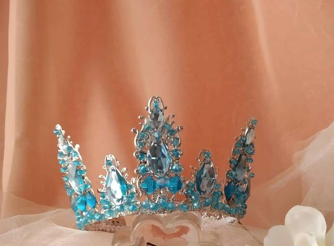 

​Корона на голову by Swetlana Galaychuk Авторська ручна робота Blue (Код товару 6К/ак)
