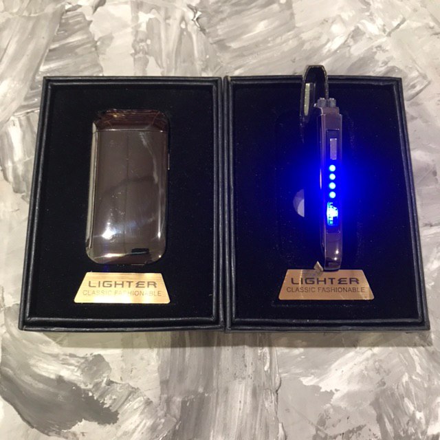 

Зажигалка Usb 2-Й Импульс 40698 Черный + Уровень Заряда