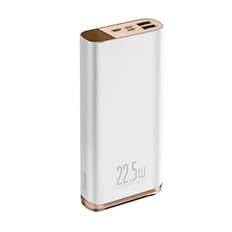 

Внешний Аккумулятор (Power Bank) Baseus Starlight Digital Display, QC3, 20000mAh (Белый)