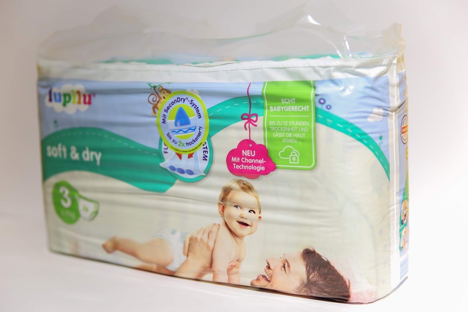 

Підгузки дитячі Lupilu soft&dry 3 розмір, 4-9 кг, 56 штуки