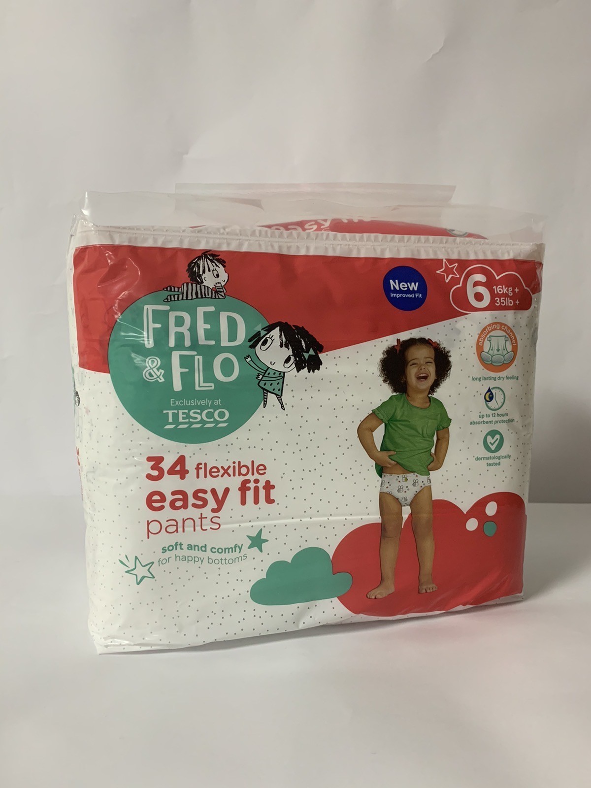

Підгузники-трусики Fred&Flo (Tesco) розмір 6 16+ кг. 34 штук