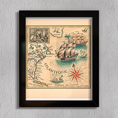 

Принт на стекле Artel «Карта-рассказ о маркизе де Лафайете» 36 x 28см