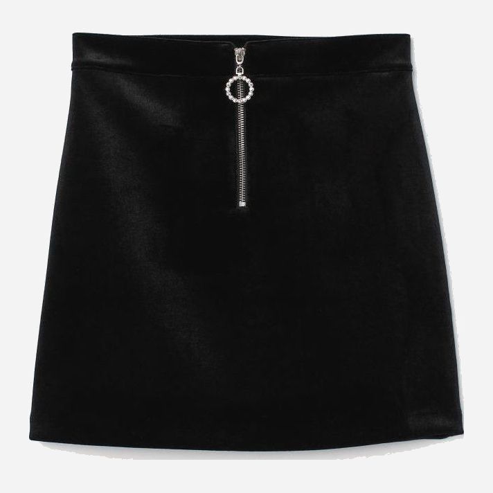 

Юбка из искусственной замши H&M 1206-8068500 S Черная