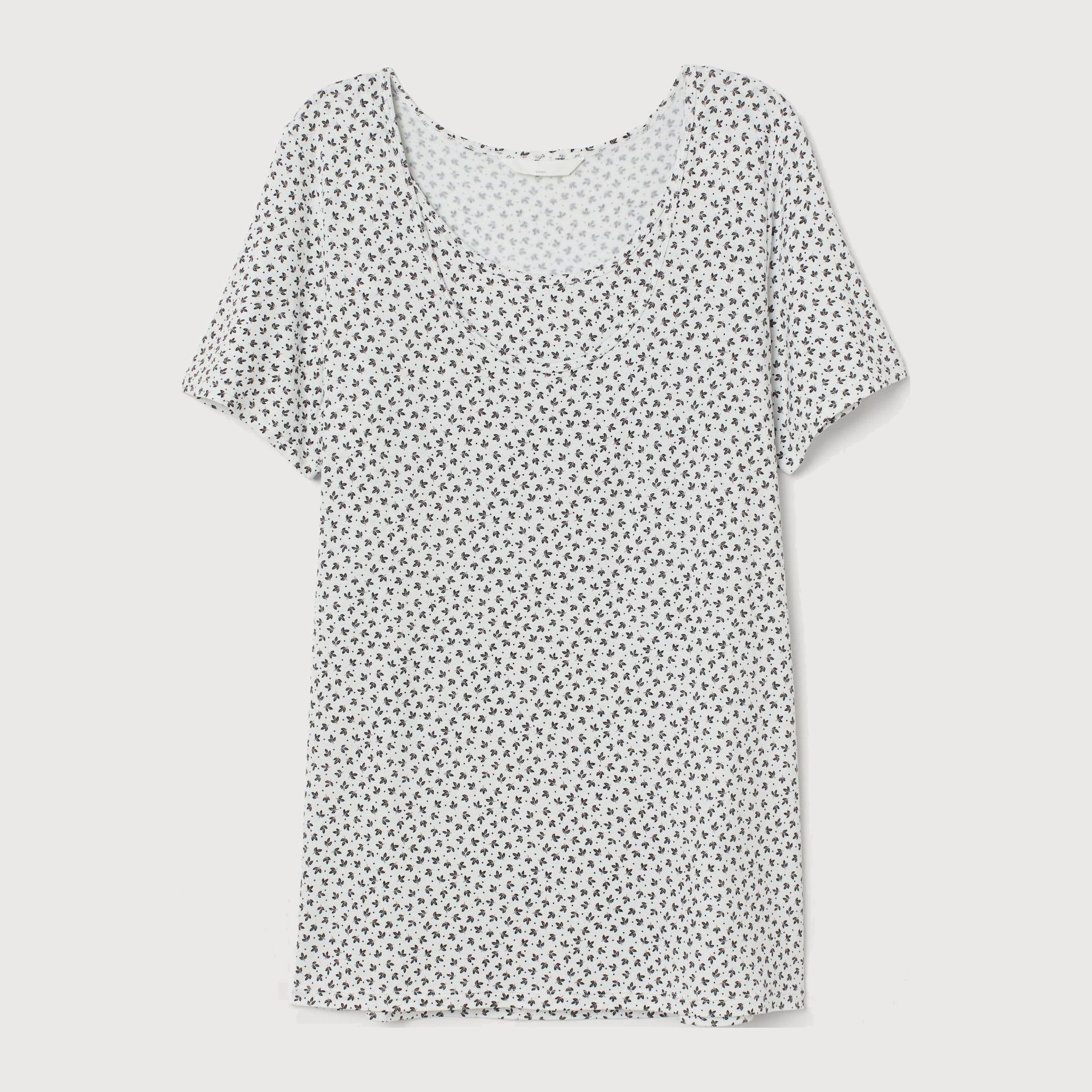 

Футболка для кормящих мам H&M 1206-8025480 L Белая