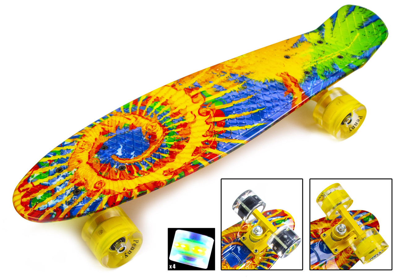 

Penny Board "Sunflowers" светящиеся колеса яркий, стильный лучший выбор для современных детей