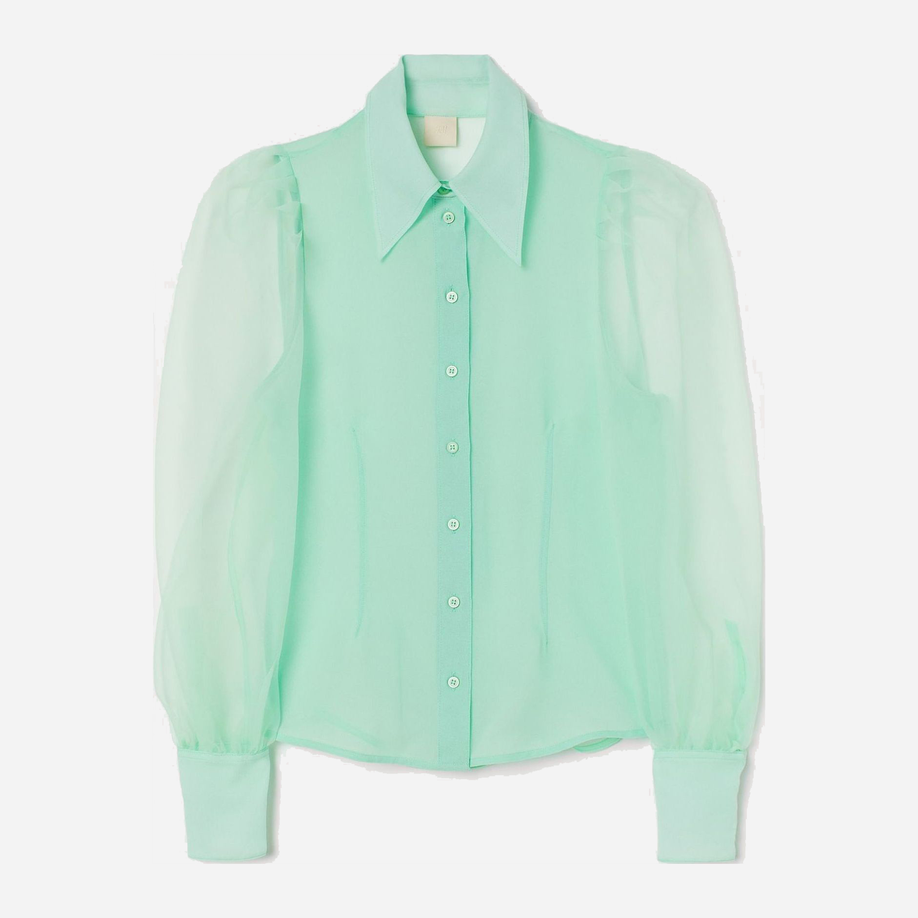 

Рубашка H&M 706-8741761  Мятная, Рубашка H&M 706-8741761 36 Мятная
