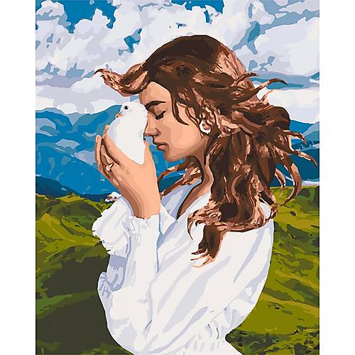 

Картина по номерам «Девичьи мысли» Идейка (КНО4626)