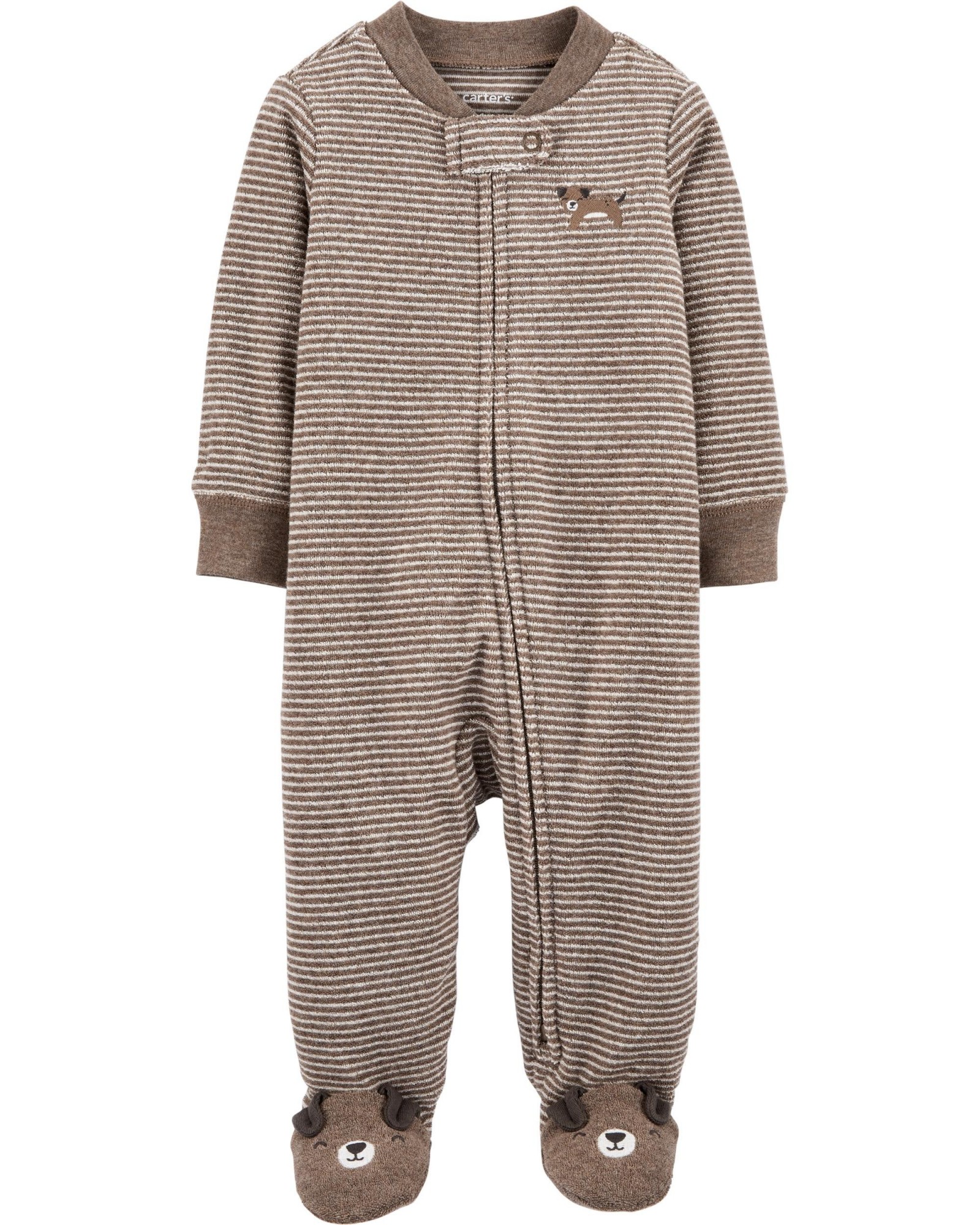 

Чоловічок для хлопчика Carters Махра в Полоску 3 м (56-62 см)
