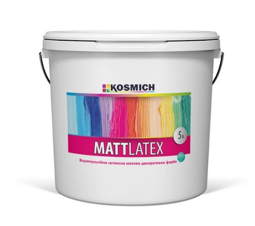 

Водоэмульсионная латексная матовая декоративная краска KOSMICH Matt Latex (5 л)