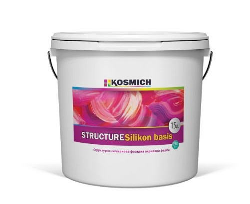 

Фасадная краска на основе силикона KOSMICH Structure silikon basis (15 л)