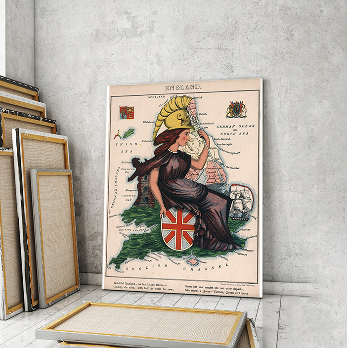 

Винтажная карта Artel «Карикатура на Европу» 105x70 см