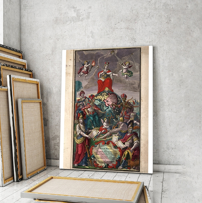 

Модульная картина Artel «Атлас Новус, Мировой Атлас 1728 г., Европа сидящая на вершине земного шара с Америкой Азией и Африкой» 120x80 см