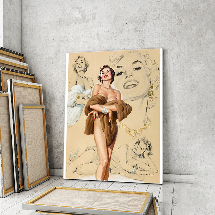 

Модульная картина Artel «Сексуальная в меховой накидке» 105x70 см