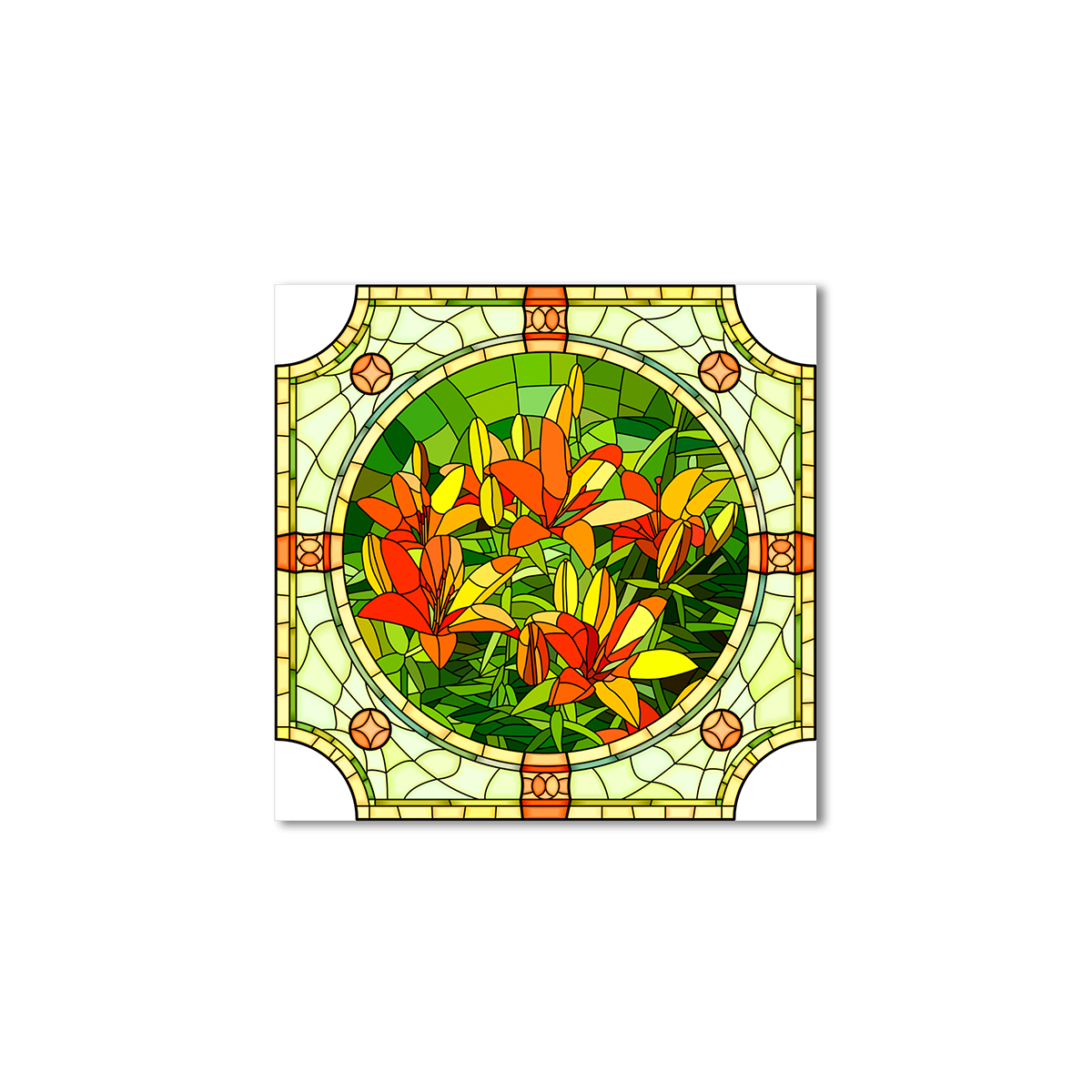 

Модульная картина Artel «Абстракция мозаики лилий» 80x80 см