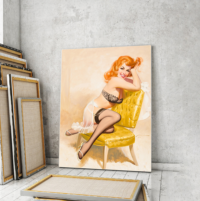 

Модульная картина Artel «Рыжая на желтом стуле. Дональд Раст» 105x70 см
